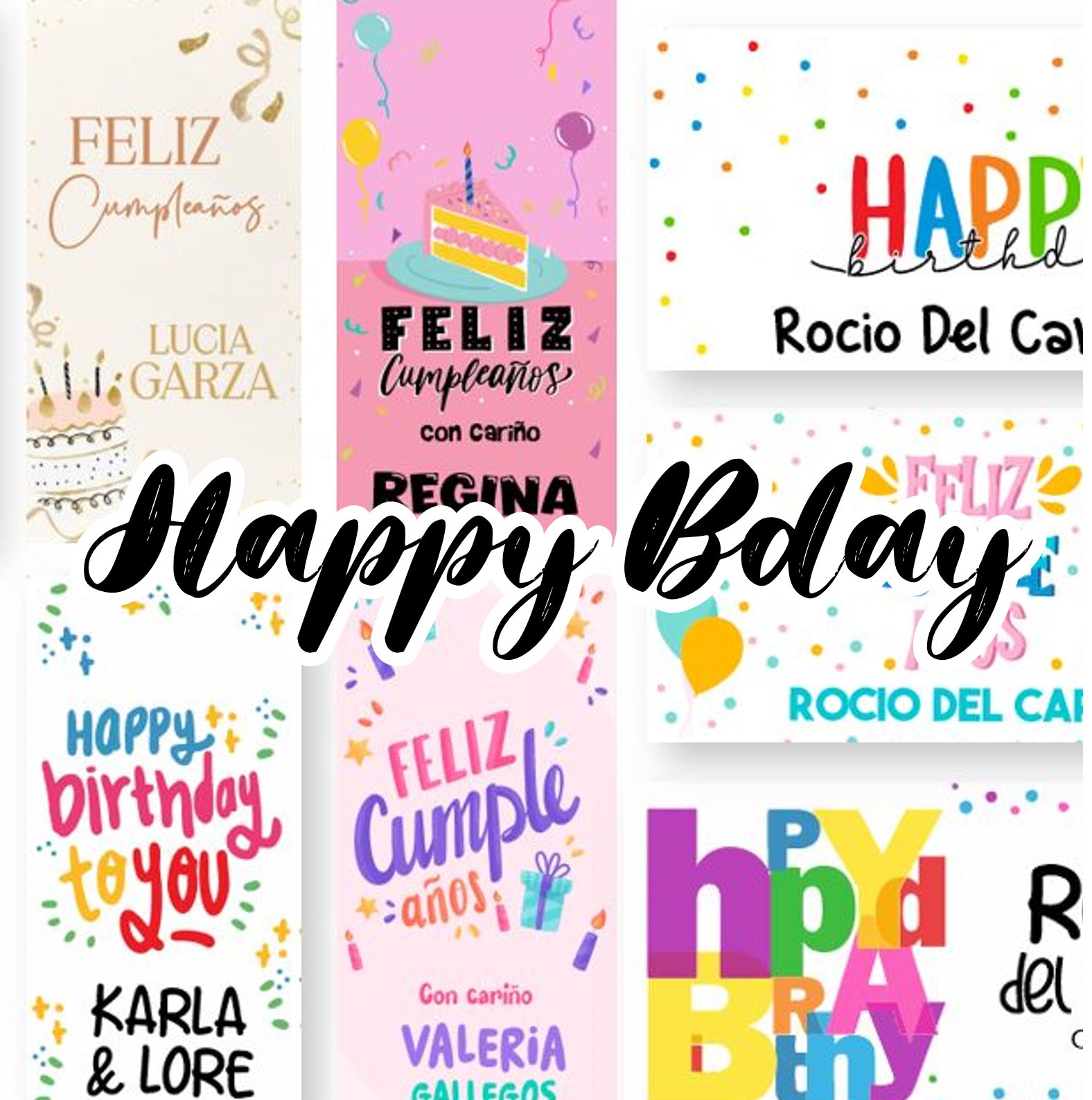 Colección Digital - Happy Birthday